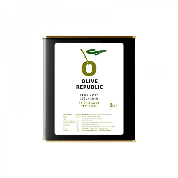 Olive Republic Erken Hasat/Soğuk Sıkım Natürel Sızma Zeytinyağı 2Lt